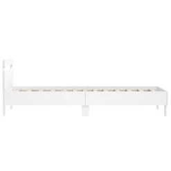 VidaXL - Bed Frame Met Hoofdbord - Wit - Bewerkt Hout - 100x200 Cm 15 VidaXL - Bed Frame Met Hoofdbord - Wit - Bewerkt Hout - 100x200 Cm -Bedden Bij Leen Bakker 75931337afd84f5186619f8607a764e5