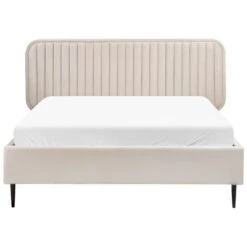 BRIN - Tweepersoonsbed - Beige - 140 X 200 Cm - Fluweel -Bedden Bij Leen Bakker 76f8055b41fa4d769900d5a0b1f9ebd2