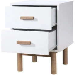 Melanie - Nachtkastje Met 2 Laden In Wit Eiken Spaanplaat 9 Melanie - Nachtkastje Met 2 Laden In Wit Eiken Spaanplaat -Bedden Bij Leen Bakker 77c4950a0564472db220f1723d10352f