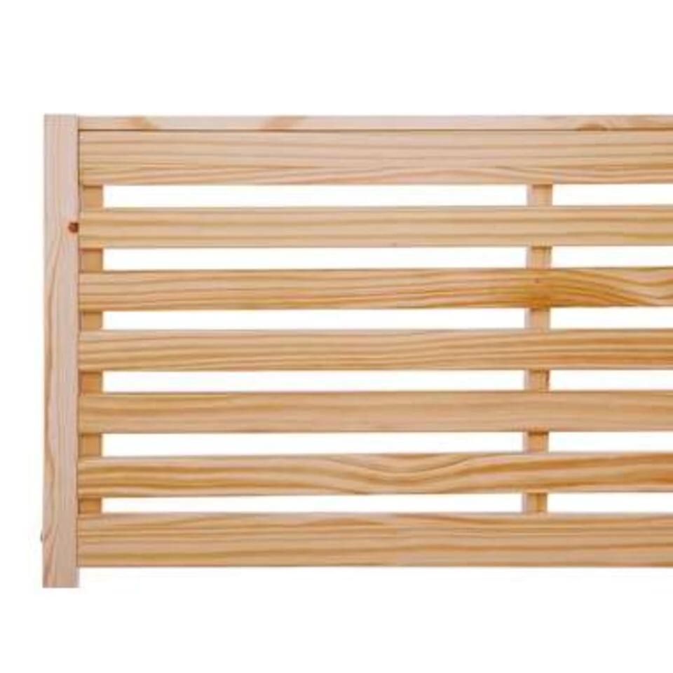 CARNAC - Tweepersoonsbed - Licht Hout - 180 X 200 Cm - Rubberhout 9 CARNAC - Tweepersoonsbed - Licht Hout - 180 X 200 Cm - Rubberhout - Afbeelding 7