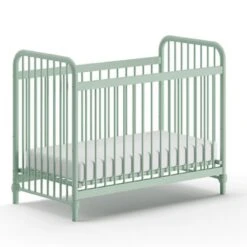 Vipack Babybed Bronxx - 60x120cm - Olijfgroen -Bedden Bij Leen Bakker 7d421f871fe3417fa8dc578cf2873f48