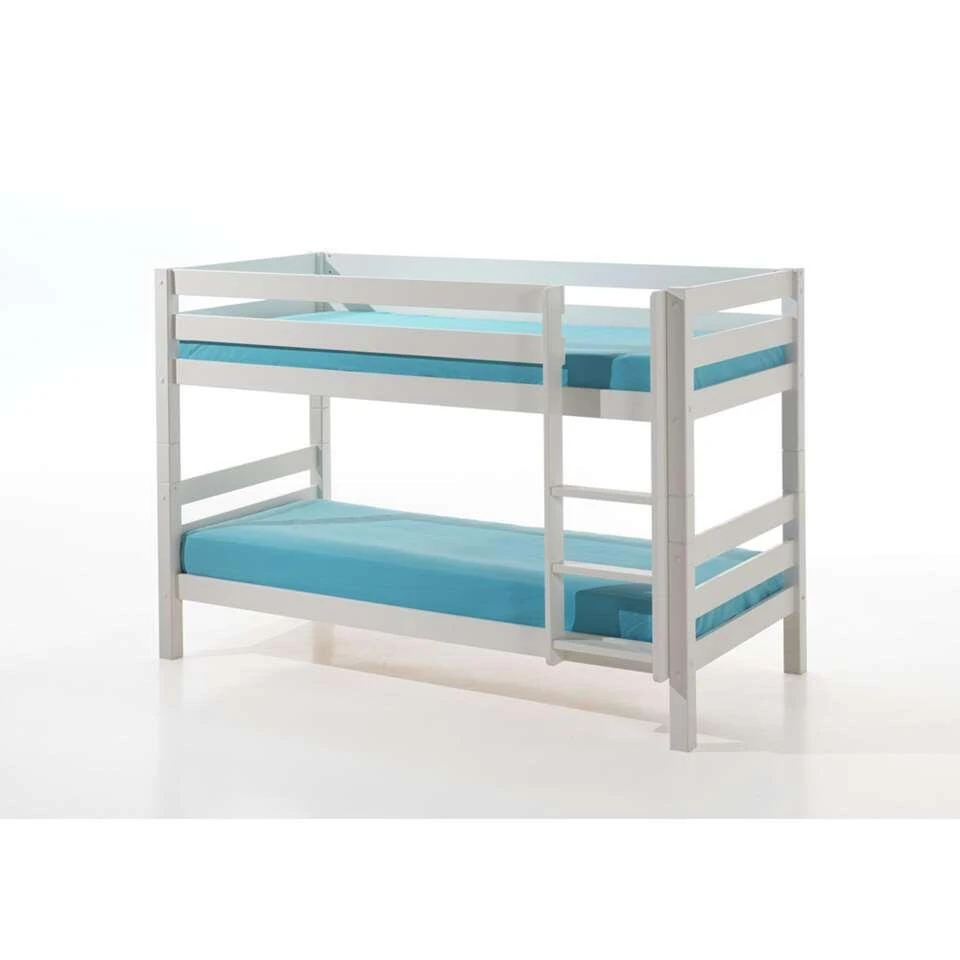 Vipack Stapelbed Pino Met Onderbed - Wit - 140x103x208 Cm 4 Vipack Stapelbed Pino Met Onderbed - Wit - 140x103x208 Cm - Afbeelding 2