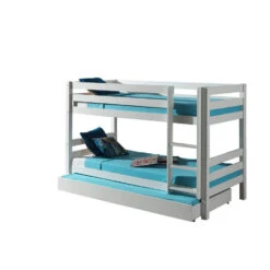 Vipack Stapelbed Pino Met Onderbed - Wit - 140x103x208 Cm