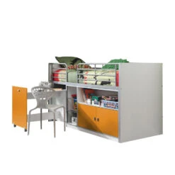 Vipack Halfhoogslaper Bonny - Oranje - 121x96x207 Cm 7 Vipack Halfhoogslaper Bonny - Oranje - 121x96x207 Cm -Bedden Bij Leen Bakker 81006965 0200