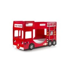 Vipack Stapelbed Brandweer - Rood - 141x97x227 Cm