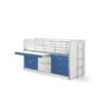 Vipack Halfhoogslaper Bonny Met Uitschuifbaar Bureau - Blauw - 116x96x207 Cm -Bedden Bij Leen Bakker 81013482