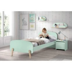 Vipack Bed Kiddy - Mintgroen - 72,5x95x205,5 Cm -Bedden Bij Leen Bakker 81013582 0200