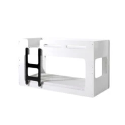 Vipack Stapelbed Luca - Wit/zwart - 210x90,4x106,8 Cm