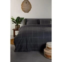 Ten Cate Katoenen Dekbedovertrek - 140x200/220 Cm - Louis Antraciet -Bedden Bij Leen Bakker 82d83dcaa2a844afa71f5d6aef8e3271