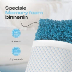 Hoofdkussen Dreamhouse – Memory Foam & Wasbare Hoes 20 Hoofdkussen Dreamhouse – Memory Foam & Wasbare Hoes -Bedden Bij Leen Bakker 834e12e4b01a4c09be54dec26edc7bd5