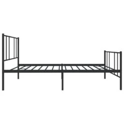VidaXL - Staal Bed Frame Met Hoofd- En Voeteneinde - Zwart - Metaal - 90x200 Cm -Bedden Bij Leen Bakker 865d58ba1c1341ef960d513dea83bcca
