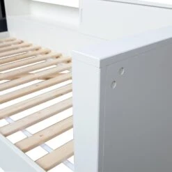 WOOOD Connect Hoekbed - Grenen - Wit - 60x213x118 -Bedden Bij Leen Bakker 88484ddb190e46e59b3ed2702120ad74