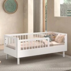 Peuterbed Forrest 70x140cm - Massief Beukenhout - Wit -Bedden Bij Leen Bakker 89bb915cbf454b90a6809ff060216969