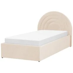 ANET - Bed Met Opbergruimte - Beige - 90 X 200 Cm - Fluweel -Bedden Bij Leen Bakker 8dc1a9eb3ba64c219199272e97ff562d