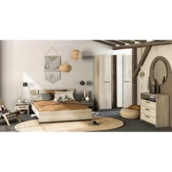 Bed Waylon 160 X 200 Cm-Kronberg Eik/Waterford Eik -Bedden Bij Leen Bakker 8f7f55f729324ab4b7bd78039222950d