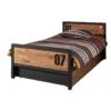 Vipack Bed Alex Met Rolbed/opberglade - Bruin/zwart -Bedden Bij Leen Bakker 90100694