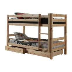 Vipack Stapelbed Pino Met Opberglades - Grenenhout - 140x103x208 Cm