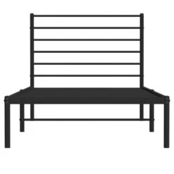VidaXL - Bed Frame Met Hoofdbord - Zwart - Metaal - 90x200 Cm -Bedden Bij Leen Bakker 926490ddb40d4c41b225604b11da2ef3