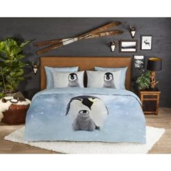 Good Morning Pinguïns Flanel Debedovertrek Multi-1-persoons (140 X 200/220 Cm) -Bedden Bij Leen Bakker 94ea9d00fbd74a1b86df7e5fd86e6f35