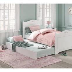 Merkloos Rustic Meisjesbed Meisjeskamer 200 X 100 Cm -Bedden Bij Leen Bakker 94f09a4f51f647d6af98d69789612975 1