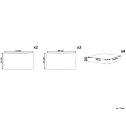 Beliani Kussenovertrek NOTO - Grijs Polyester 8 Beliani Kussenovertrek NOTO - Grijs Polyester -Bedden Bij Leen Bakker 95acc37975ac477f9f343ba9dbb86ca7