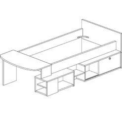 Halfhoogslaper Gaby Met Bureau - 118x239x96 Cm - Wit/eik 19 Halfhoogslaper Gaby Met Bureau - 118x239x96 Cm - Wit/eik -Bedden Bij Leen Bakker 96fb54926cb34674be7eb110b830e9e5