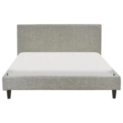FITOU - Tweepersoonsbed - Lichtgrijs - 140 X 200 Cm - Polyester -Bedden Bij Leen Bakker 9beea46bb6f5499f8732e836bcc38c3a