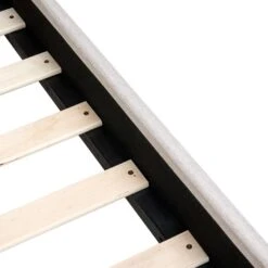 ROUEN - Bed - Lichtbeige - 140 X 200 Cm - Polyester -Bedden Bij Leen Bakker 9c5aa91c15b84a7dac1d272d2c3db3be