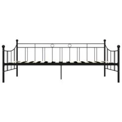 VidaXL - Bedbank Excl Lade - Zwart - Metaal - 90 X 200 Cm 11 VidaXL - Bedbank Excl Lade - Zwart - Metaal - 90 X 200 Cm -Bedden Bij Leen Bakker 9e432b7eaf50489db9ccbad8c1a665ca