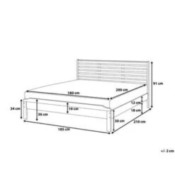 CARNAC - Tweepersoonsbed - Licht Hout - 180 X 200 Cm - Rubberhout 15 CARNAC - Tweepersoonsbed - Licht Hout - 180 X 200 Cm - Rubberhout -Bedden Bij Leen Bakker 9efeef1fec444d6fbc5e40371b949a9f