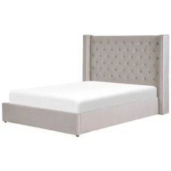 LUBBON - Bed Met Opbergruimte - Lichtgrijs - 140 X 200 Cm - Fluweel -Bedden Bij Leen Bakker a6d4011ef36c46d29640228a5984d7ff