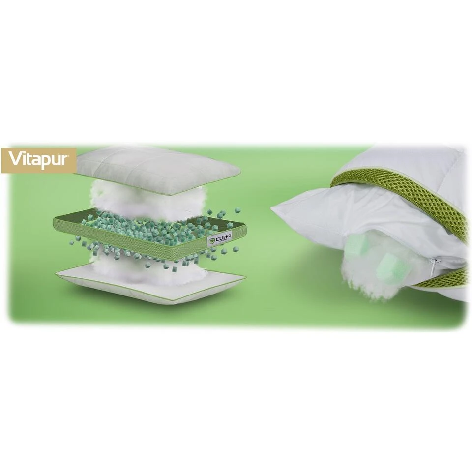 Vitapur Kussen - Hoofdkussen - Memory Foam - 50x70 Cm 8 Vitapur Kussen - Hoofdkussen - Memory Foam - 50x70 Cm - Afbeelding 6