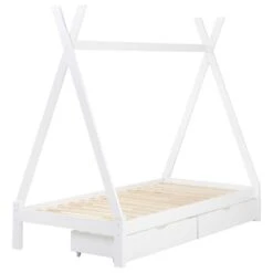 DEVAY - Kinderbed Met Opbergruimte - Wit - 90 X 200 Cm - Grenenhout 17 DEVAY - Kinderbed Met Opbergruimte - Wit - 90 X 200 Cm - Grenenhout -Bedden Bij Leen Bakker a99d42d34d8841dfbae2ea76a26b3028