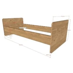 Meegroeibed Sammie - 60x120cm - 90x200cm - Eikdecor -Bedden Bij Leen Bakker abf538dc962c4a0883b9bcb902fb092b