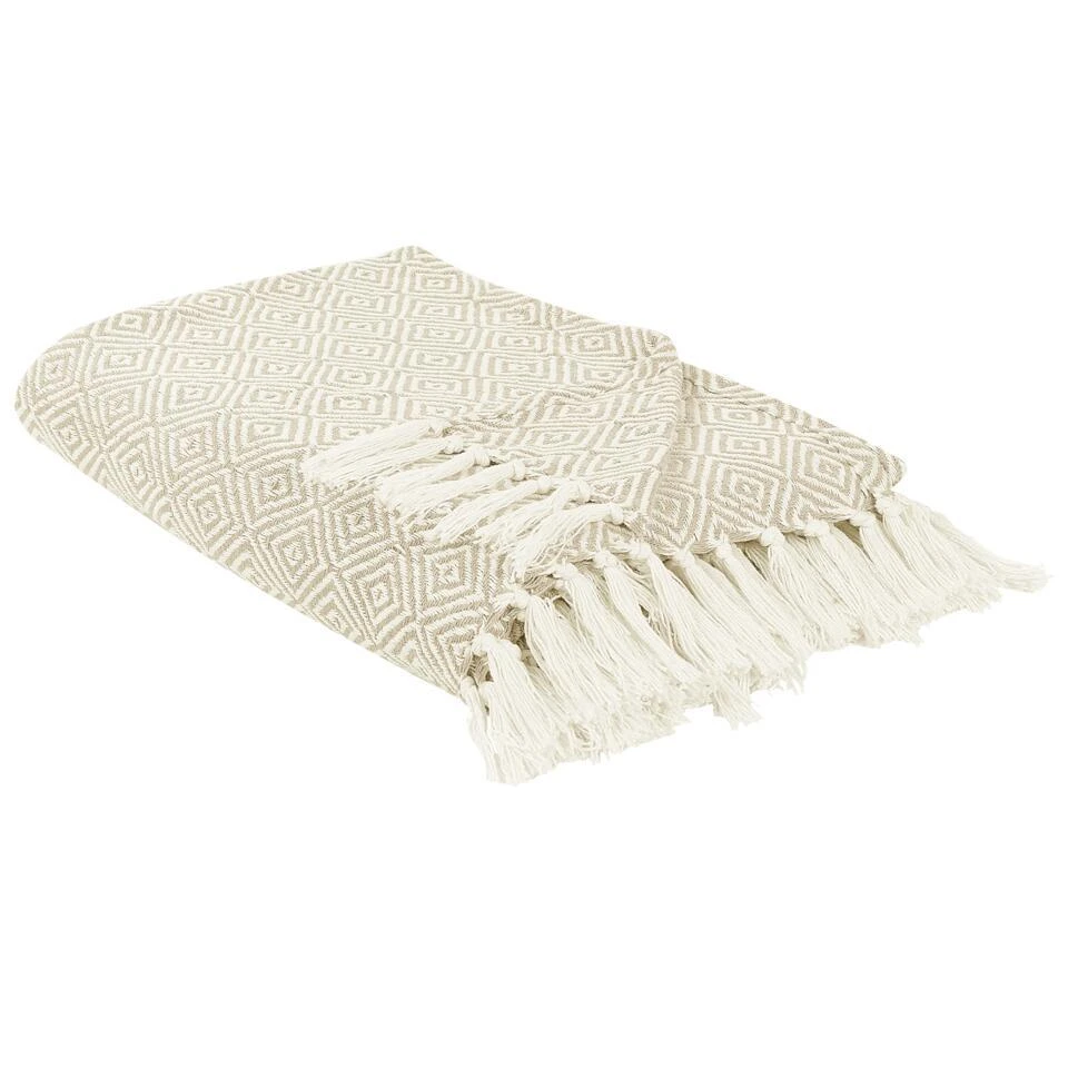 TOUTLI - Bedsprei - Lichtbeige - 220 X 240 Cm - Katoen 7 TOUTLI - Bedsprei - Lichtbeige - 220 X 240 Cm - Katoen - Afbeelding 5