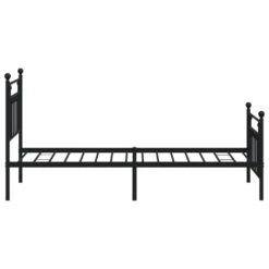 VidaXL - Bed Frame Met Hoofd- En Voeteneinde - Zwart - Metaal - 90x190 Cm 16 VidaXL - Bed Frame Met Hoofd- En Voeteneinde - Zwart - Metaal - 90x190 Cm -Bedden Bij Leen Bakker ad458059e3b440b58d6bfc85fccc0339