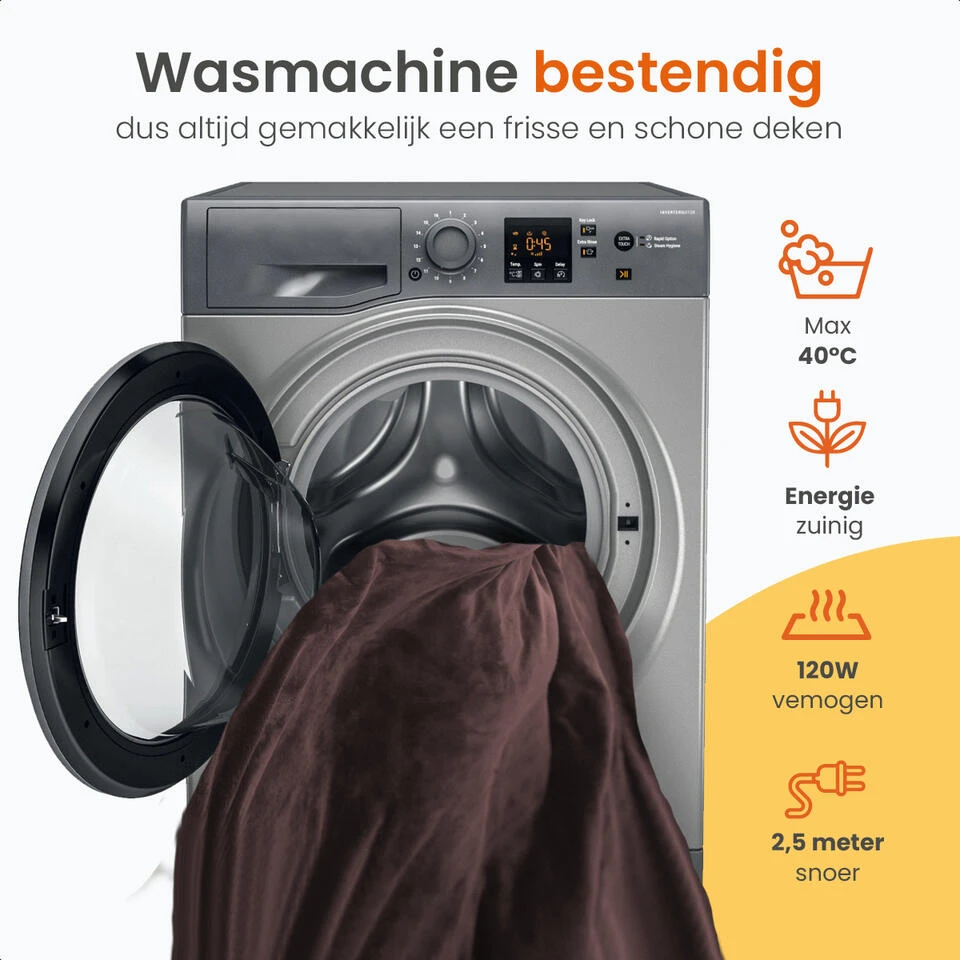 Goliving Elektrische Fleece Plaid - Verwarmende Fleecedeken - Elektrische Deken 7 Goliving Elektrische Fleece Plaid - Verwarmende Fleecedeken - Elektrische Deken - Afbeelding 5