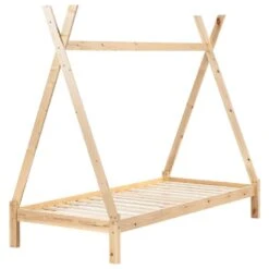 DEVAY - Kinderbed - Lichtbruin - 90 X 200 Cm - Grenenhout -Bedden Bij Leen Bakker af6fdf5dad1d4bf3b88a6a65a5ae6bd5