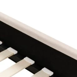 AMBILLOU - Bed - Lichtbeige - 180 X 200 Cm - Polyester -Bedden Bij Leen Bakker b1a3e23a42884376adb54c8f63eb8d1f