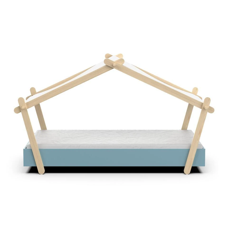 CBA Kinderbed Lodge - 223,2 X 105,5 X 129,7 Cm - Blauw-Wit 6 CBA Kinderbed Lodge - 223,2 X 105,5 X 129,7 Cm - Blauw-Wit - Afbeelding 4