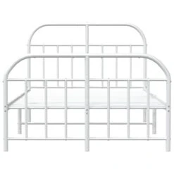 VidaXL - Bed Frame Met Hoofd- En Voeteneinde - Wit - Metaal - 120x200 Cm 16 VidaXL - Bed Frame Met Hoofd- En Voeteneinde - Wit - Metaal - 120x200 Cm -Bedden Bij Leen Bakker b5d57e28fdd44714acd8bd10ab33de8b