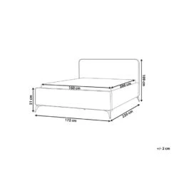 VALOGNES - Tweepersoonsbed - Lichtgrijs - 160 X 200 Cm - Corduroy -Bedden Bij Leen Bakker b62844e6df694aa3b2478e2c52785bd5 1