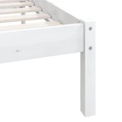 VidaXL - Bed Frame Met Hoofdeinde - Wit - Massief Grenenhout - 90x200 Cm 15 VidaXL - Bed Frame Met Hoofdeinde - Wit - Massief Grenenhout - 90x200 Cm -Bedden Bij Leen Bakker b7827f932acf403b8110194b401291c3