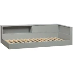 WOOOD Connect Hoekbed - Grenen - Betongrijs - 60x213x118 -Bedden Bij Leen Bakker b7e5c4322b52403e8e32e0d8ffadea26