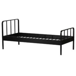 WOOOD Mees Bed - Metaal - Zwart - 90x208x95 12 WOOOD Mees Bed - Metaal - Zwart - 90x208x95 -Bedden Bij Leen Bakker b92bfd2038db457cb4ccbbd5b8d44f3c