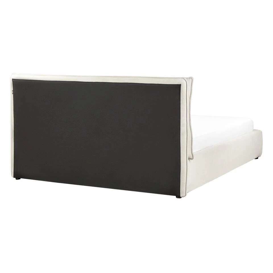 BAJONNA - Bed Met Opbergruimte - Lichtbeige - 160 X 200 Cm - Polyester 11 BAJONNA - Bed Met Opbergruimte - Lichtbeige - 160 X 200 Cm - Polyester - Afbeelding 9