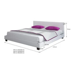 Meubella - Tweepersoonsbed George - Zwart - 160x200 Cm -Bedden Bij Leen Bakker bc8f1e7a4ce14e998875916ab04b36be