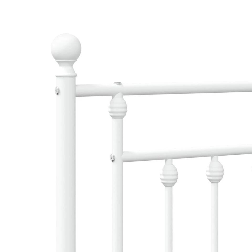 VidaXL - Metalen Bed Met Hoofdbord - Wit - 90x200 Cm 11 VidaXL - Metalen Bed Met Hoofdbord - Wit - 90x200 Cm - Afbeelding 9