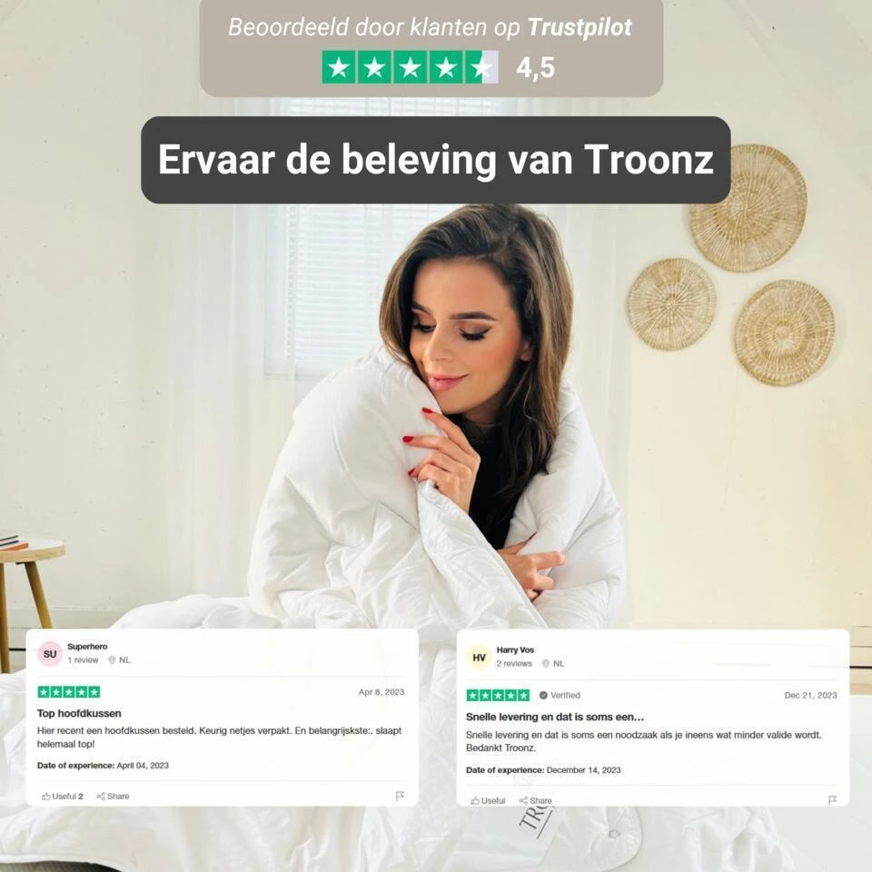 Troonz Verkoelend Hoofdkussen One - 80x80 Cm 6 Troonz Verkoelend Hoofdkussen One - 80x80 Cm - Afbeelding 4