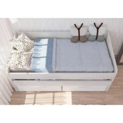 Bed Bo12 Met Onderschuifbed En Lades- Wit -Bedden Bij Leen Bakker bfc273629ca045b0a976a0d23bb5fa11